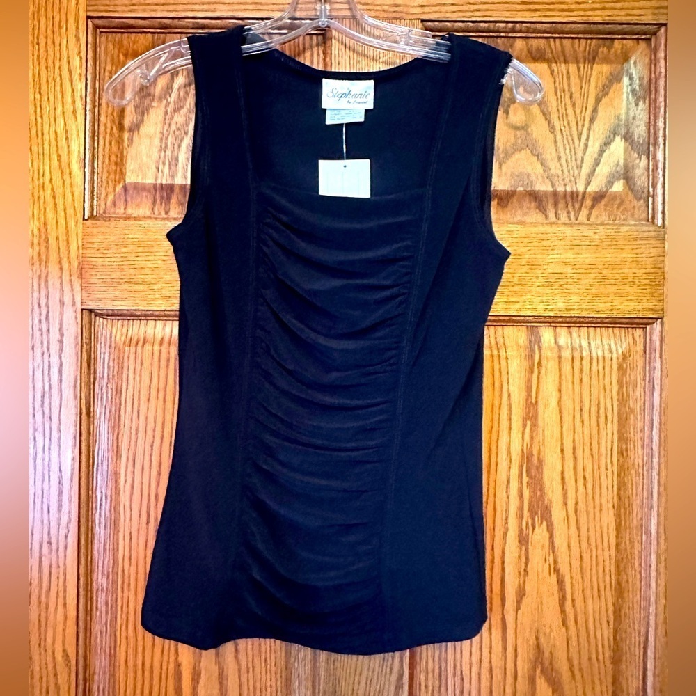 NWT Stephanie Navy Blue tank top
